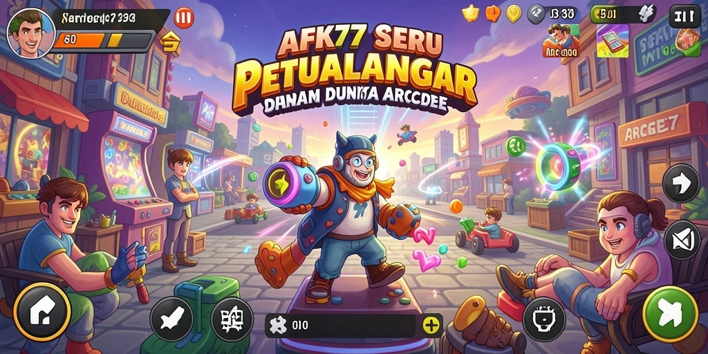Tampilan antarmuka sederhana dan menarik di AFK77.