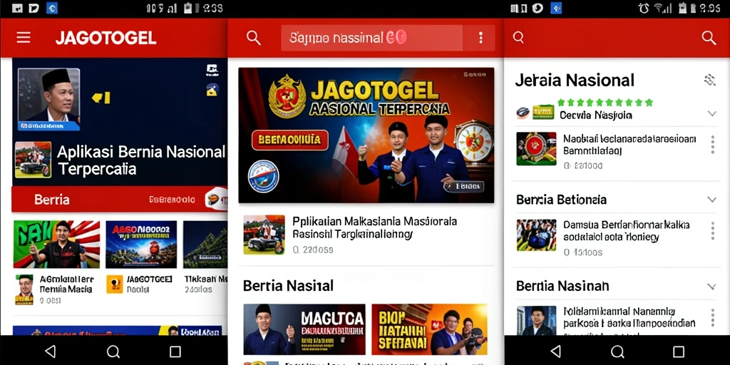 Tampilan antarmuka aplikasi Berita Nasional JAGOTOGEL.