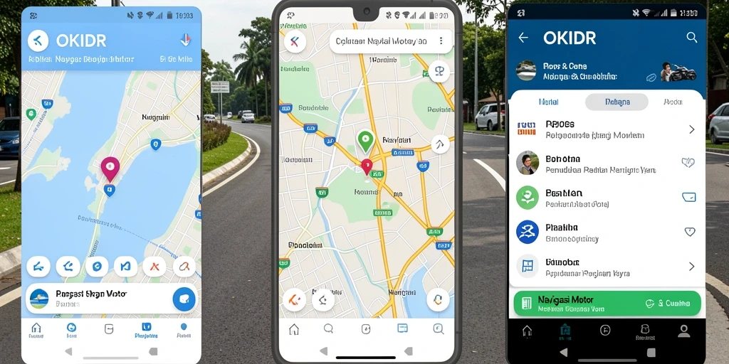 Tampilan antarmuka OKIDR yang sederhana dan informasi navigasi yang jelas.
