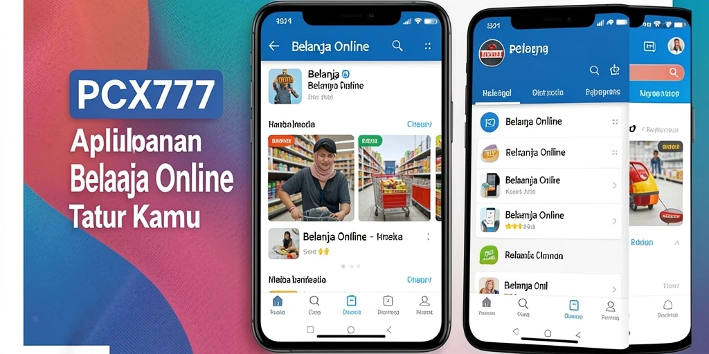 Tampilan antarmuka PCX777 yang menarik dan fungsional untuk belanja online.