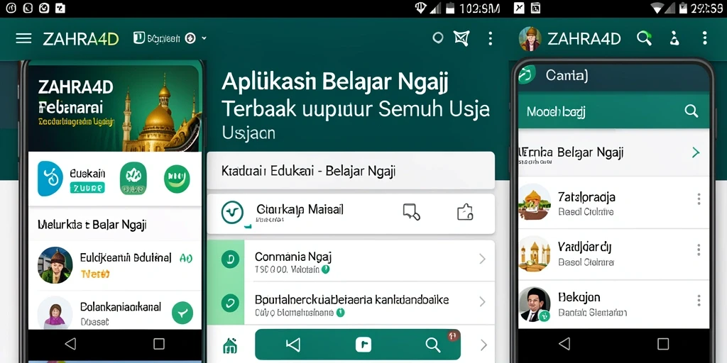 Antarmuka ZAHRA4D yang menarik dan intuitif